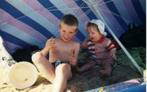 Avec Fabien à la plage